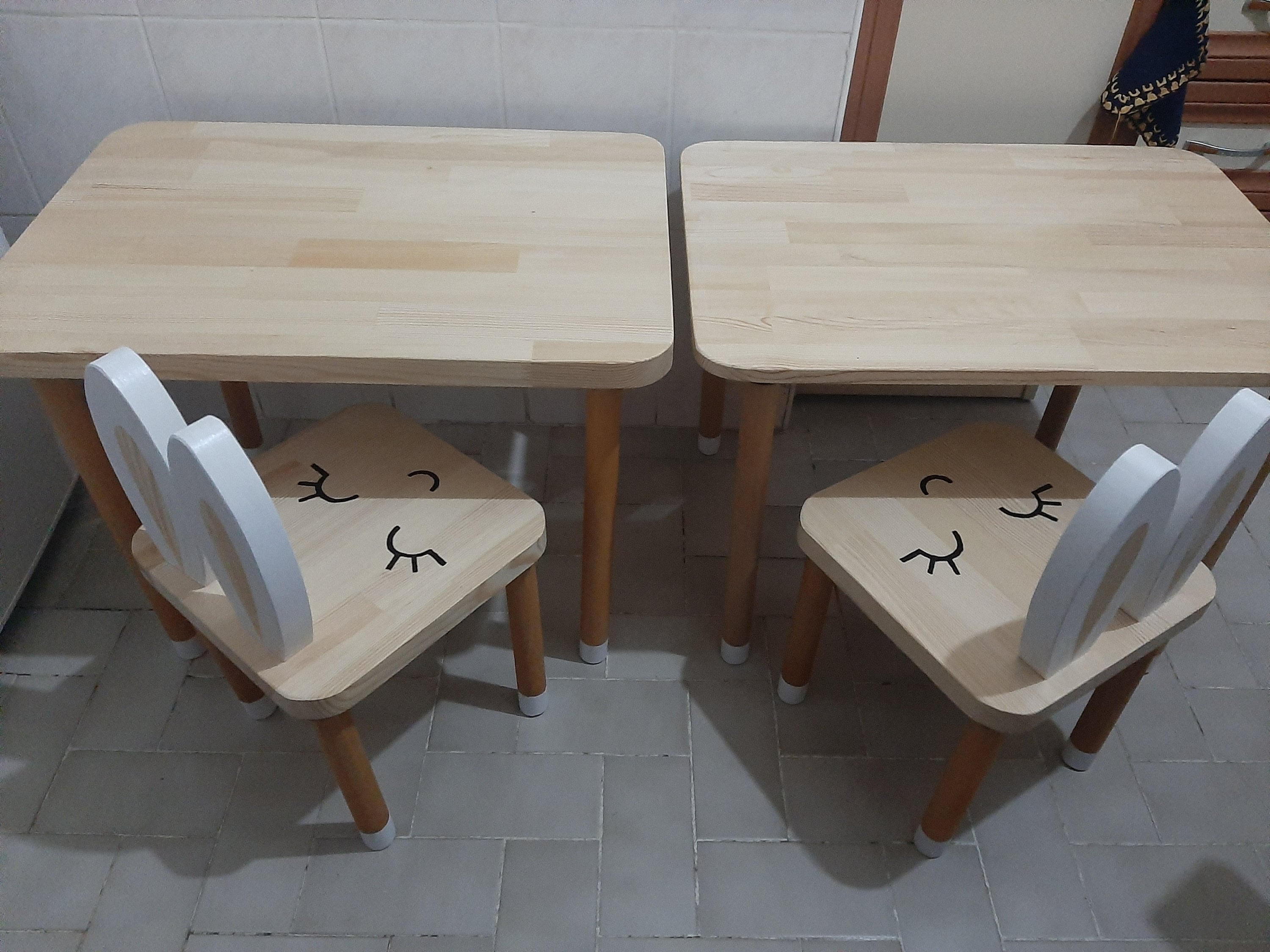 Kids Table and Chairs Toddler Table and Chairs Set Wooden Etsy