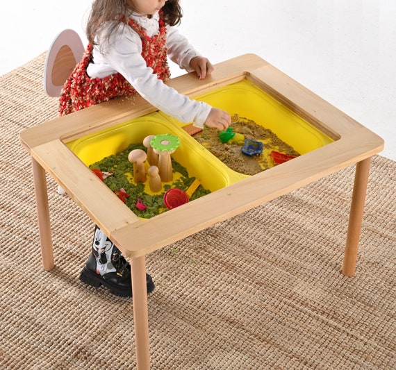 Sensory Table, Baby Activity Table, Water and Sand Table Without Bins,  Grandma Gift Grandchildren 