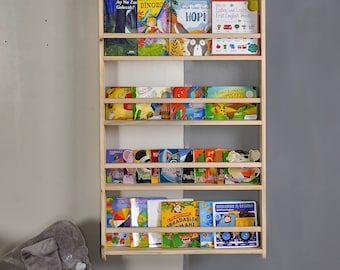 Montessori Bookcase, Playroom Furniture, Kids Bookcase,