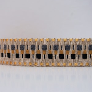 Ecru/Grey/Black/Gold