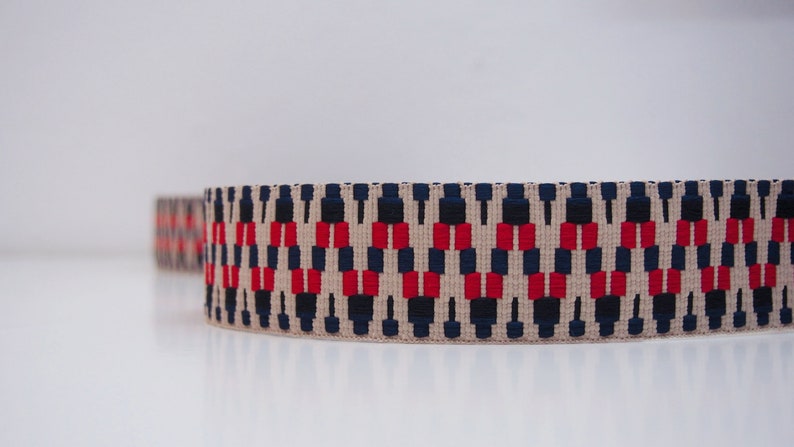 Navy/Red/Black/Ecru