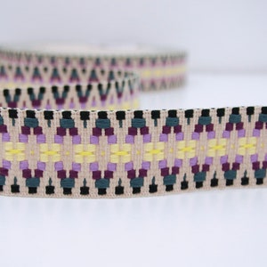 Gurtband 40mm - Aztec Multicolor - für Taschen, Rucksäcke, Hosengurte, Handybänder - festes Gurtband - Meterware - Baumwolle - Preis/Meter