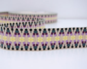 Gurtband 40mm - Aztec Multicolor - für Taschen, Rucksäcke, Hosengurte, Handybänder - festes Gurtband - Meterware - Baumwolle - Preis/Meter