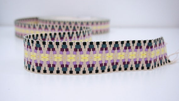 Gurtband 40mm - Aztec Multicolor - für Taschen, Rucksäcke, Hosengurte, Handybänder - festes Gurtband - Meterware - Baumwolle - Preis/Meter