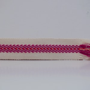 Hosengurt 40mm / Gürtel / Stoffgürtel / Tailliengürtel für Kleider / Tailliengurt für Kleider /Hosengürtel handgemacht versch. Farben Handgewebt - Magenta