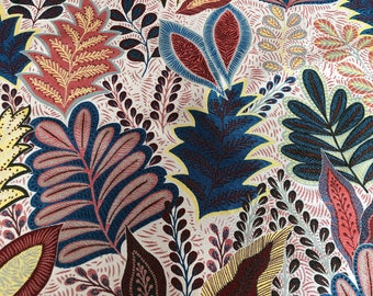 Upholstery fabric - Decorative fabric - Jacquard fabric - Tapestry - Gobelin fabric - Gobeline - Vegetation/Exotic Birds - Fabric - Price/meter - Sold by the meter