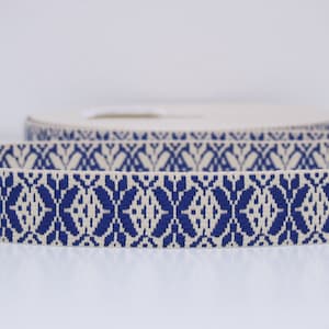 Webbing 40 mm - Snowflake - for bags, backpacks, trouser straps, cell phone straps and much more. Price/meter