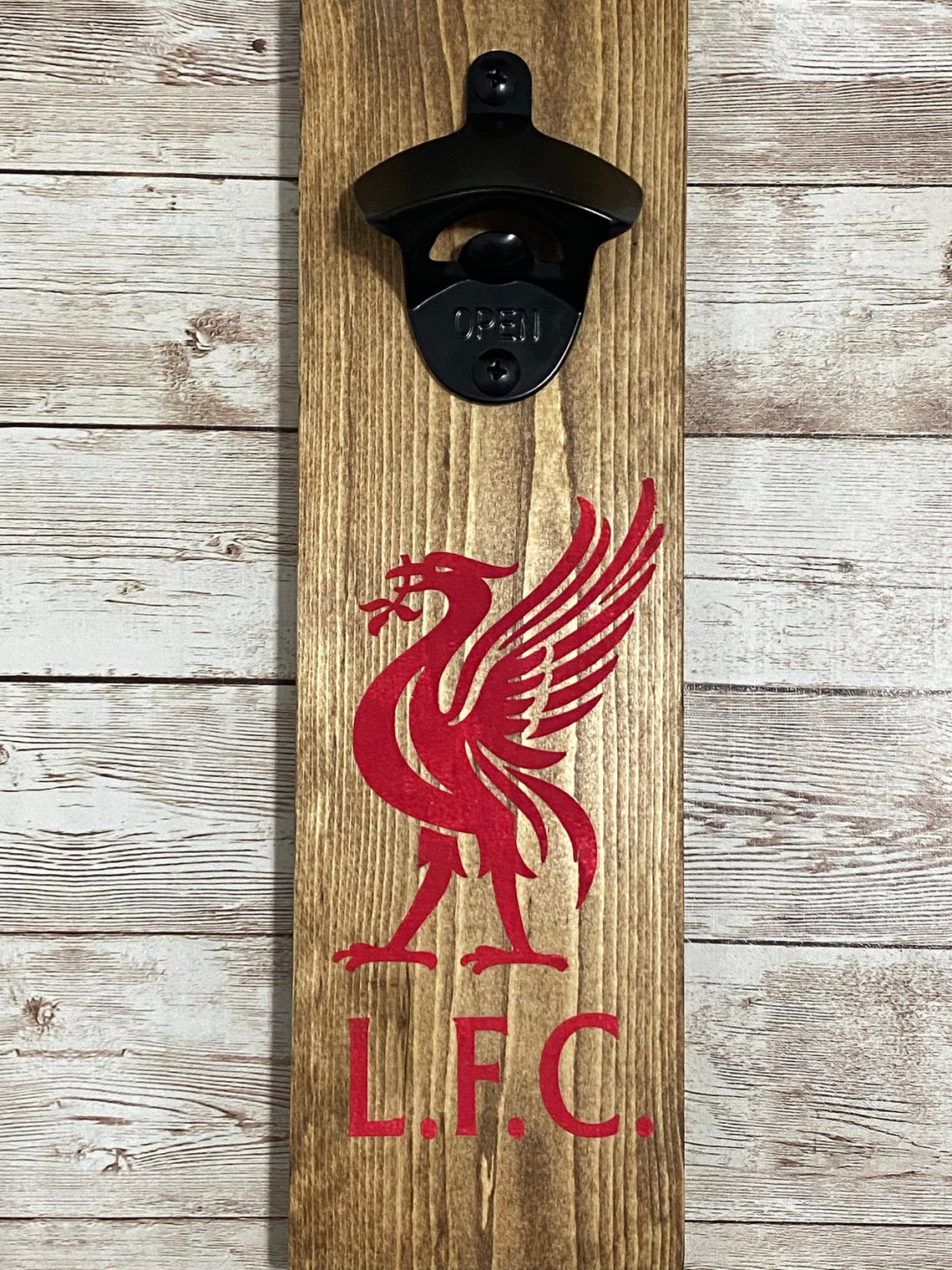 Liverpool FC Wall Mounted Bottle Opener Liverpool Football Etsy
