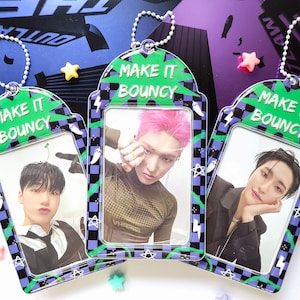 B-GRADE Kpop PC Halter / Fotokartenhalter Kpop / Schlüsselanhänger / Ateez / Bandit / Hüpfend / Herzig / Slingbag Accessoire