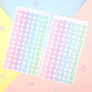 K-Idol Syllable Polco Sticker Bogen | koreanisches Alphabet Aufkleber | Hangeul | Kpop Kdrama Polcos | Niedliches Bujo Journal Deko | Pastellfarbener Toplader