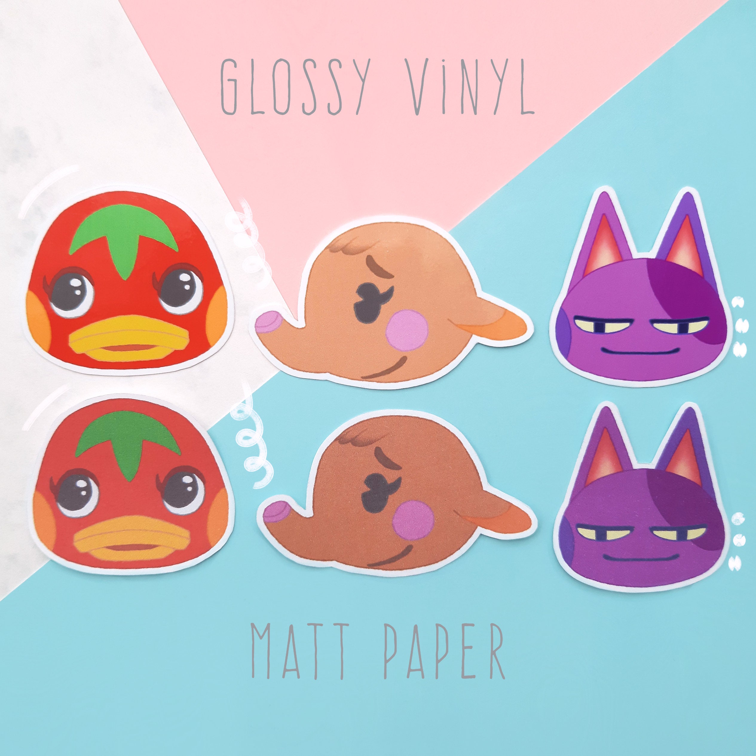 Animal Crossing Sticker Set Colourcoordinated Sticker Set Etsy