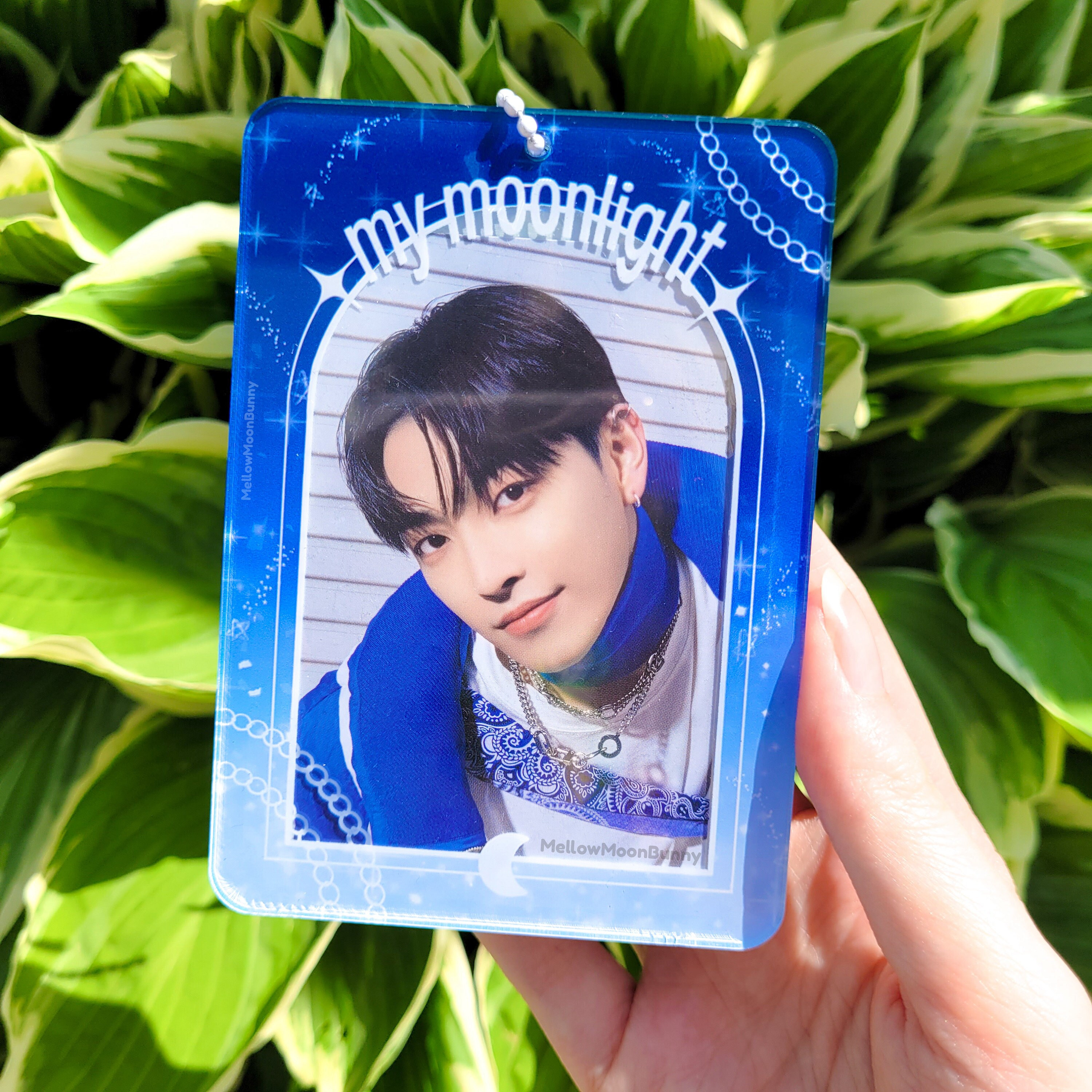Kpop Acrylic Pc Holder | Photocard Holder | Keychain | My Moonlight Photo Frame