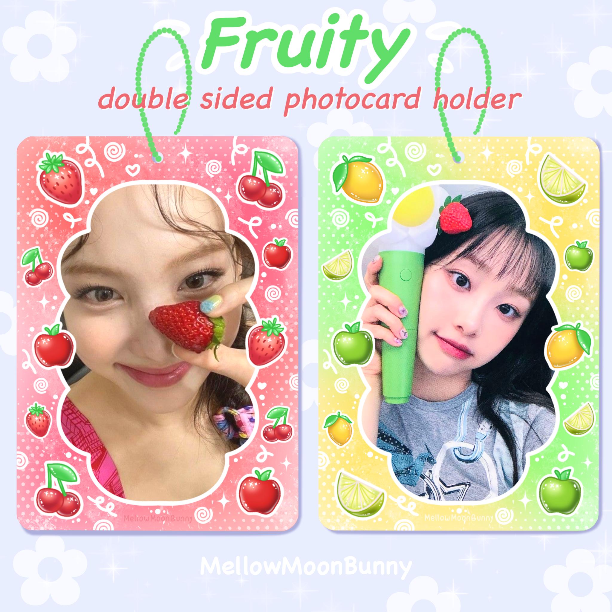 Kpop Acrylic Pc Holder | Double Sided Photocard Holder | Keychain