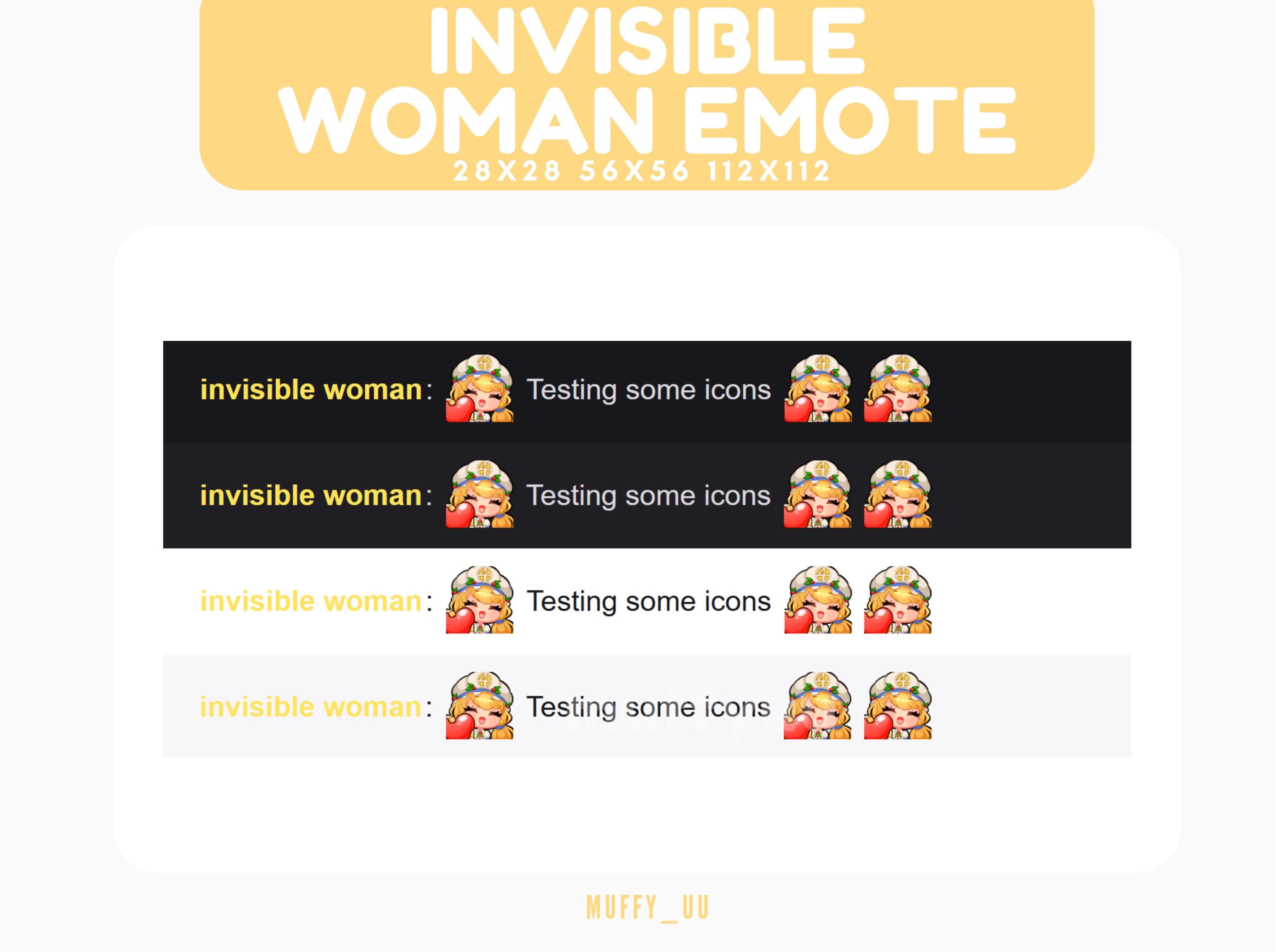 Invisible Woman Heart / Marvel Rivals Emote | for Twitch, Discord ...