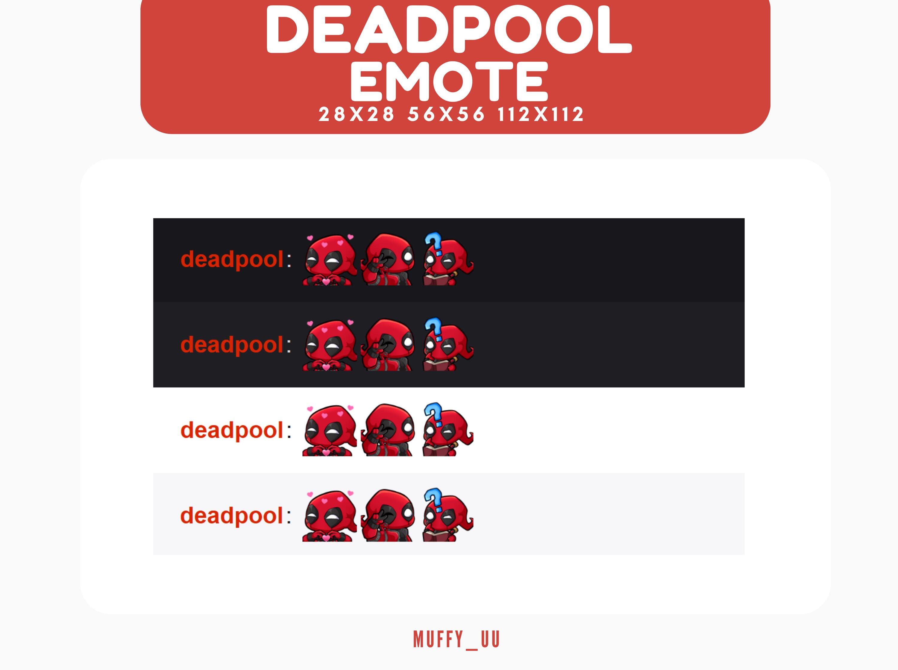 Deadpool Rivals Emote Deadpool Emote Pack / Marvel Rivals Emote | for Twitch, Discord ...