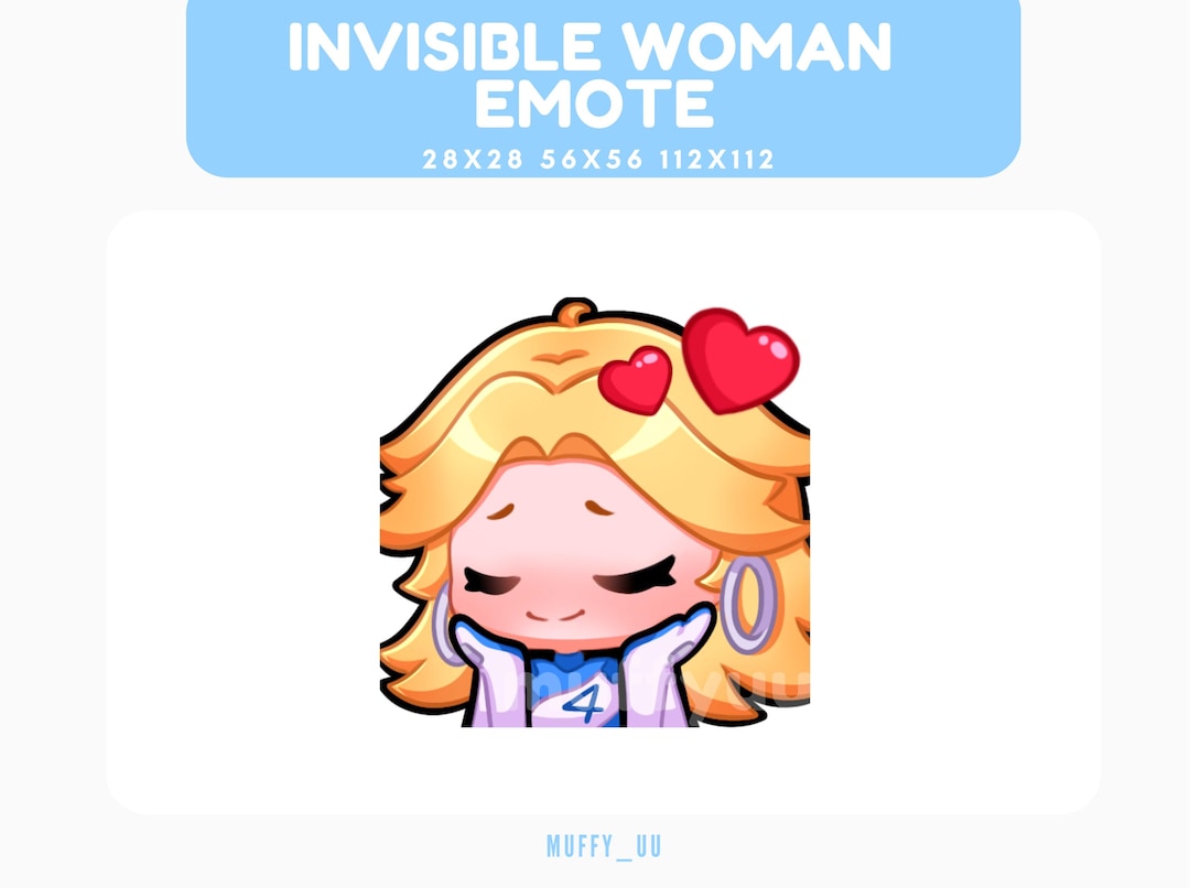 Invisible Woman / Marvel Rivals Emote | for Twitch, Discord, Youtube - Etsy