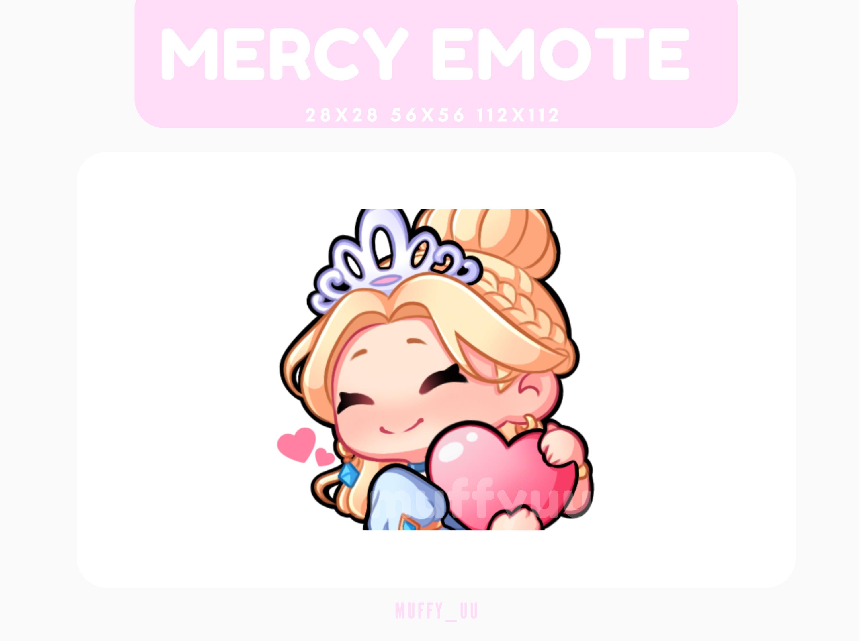 Overwatch Royal Princess Mercy Emote | For Twitch, Discord, Youtube