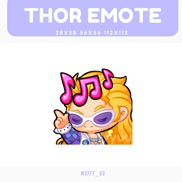 Thor Disco / Marvel Rivals Emote | For Twitch, Discord, Youtube