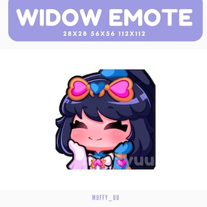May include: A digital illustration of a cartoon character with blue hair, a pink bow, and a blue and white dress. The character is smiling and has a pink blush on their cheeks. The character is looking to the right. The text "yuu" is visible in the lower right corner of the image.