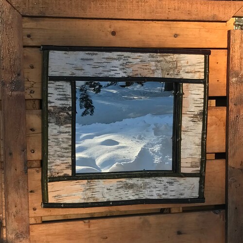 Rustic Cabin Mirror Customizable Etsy