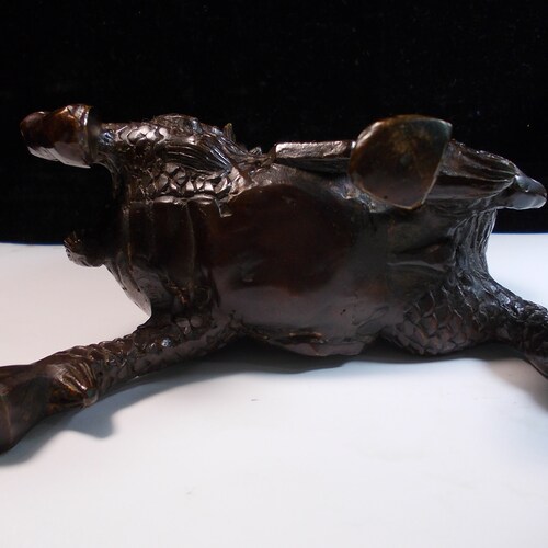 Shops A Pairs kylin Statue,copper gild carved home fengshui Wealth Auspicious beast dragon figurine mythical animal