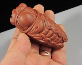 Yixing zisha Purple Clay Tea Pet Cute cicada,zisha purple clay  animal, tea pet teapot creative table decor