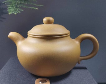 Bule de chá de cerâmica Yixing Zisha, xícara de chá chinesa de barro roxo, bule de chá feito à mão, detalhes do design, bule de chá Gongfu, utensílios para bebidas certificados, presente ZL280