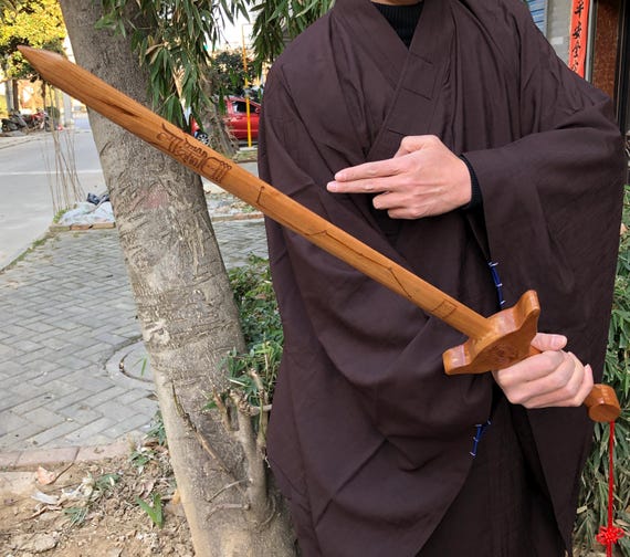 Peach Wood Sword Chinese Traditions Cinnabar Feng Shui Blessing