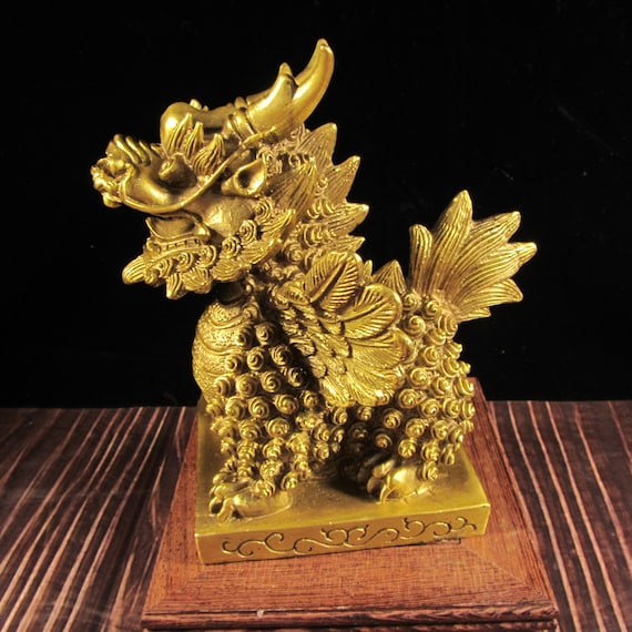 Copper Brass Hedgehog Small Fengshui Statue Ornament Chinese Process 