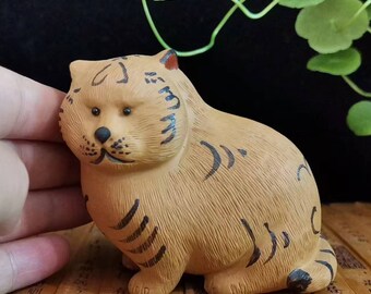 Bizen Ware Tiger by Eishu Yoshinobu – Powerful Ceramic Figurine