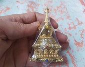 140 gram Buddhist Stupa, Hoard Statue, Sculpture metal Décor Blessing Dashboard Tibet Brass golden Buddha Buddhism bodhisattva bless Pyramid
