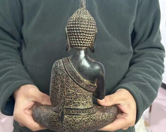 ヴィンテージ銅製仏像、祈りのポーズ、チベット装飾（21 cm） - Etsy 日本
