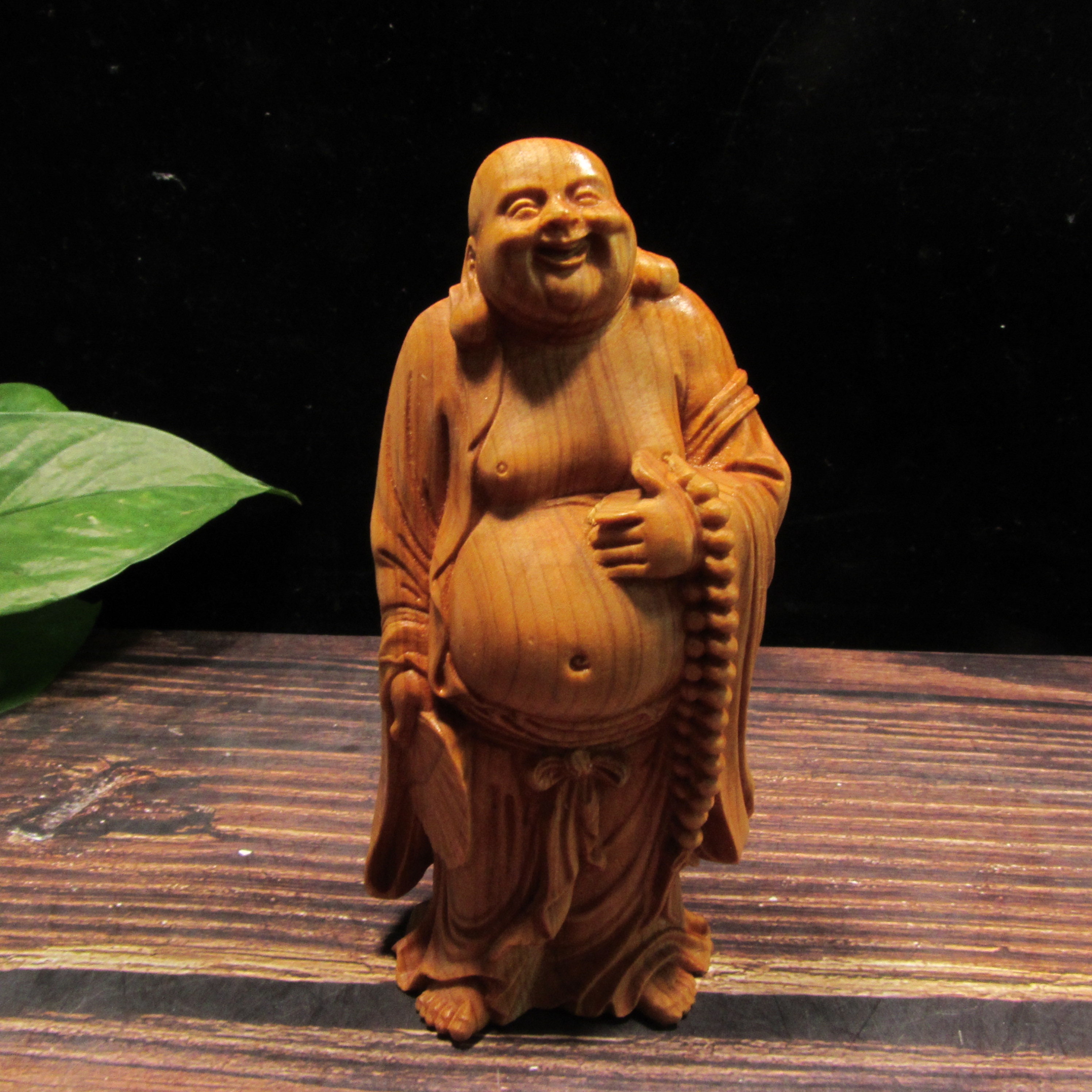 Visland 9Pcs/Set Buddha Statue, Laughing Buddha Smiling Little