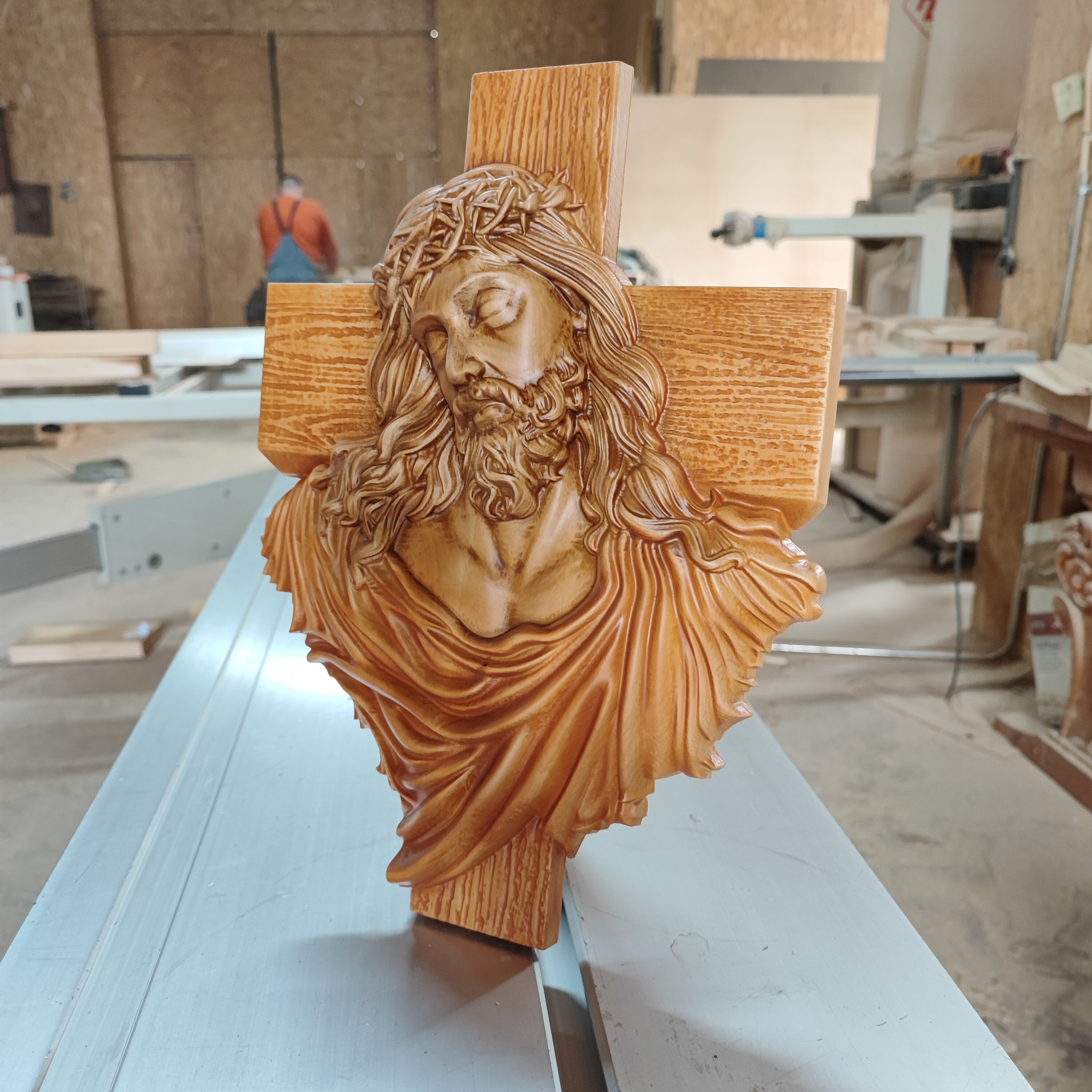 Jesus Christ Wall Decor Wood Carved Jesus Wall Art Wooden Etsy Canada