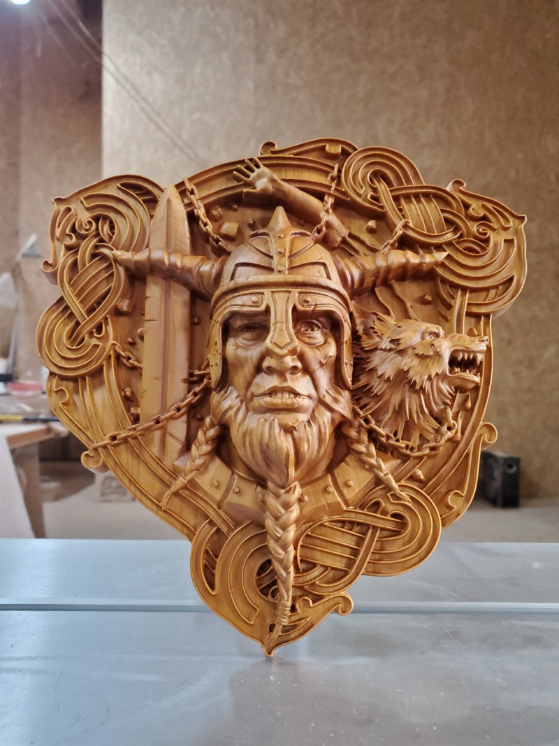 Tyr, Norse God Of War Wooden Statue – Vikings of Valhalla US