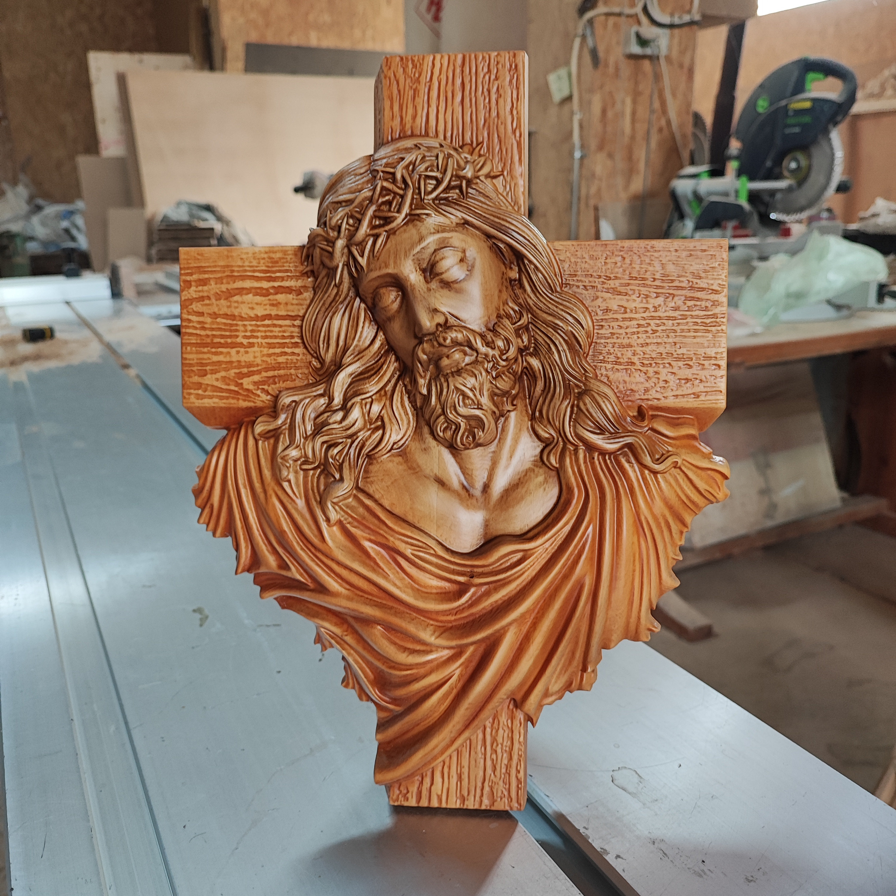 Jesus Christ Wall Decor Wood Carved Jesus Wall Art Wooden Etsy Canada