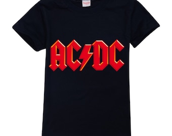 ACDC AC/DC Rock Band Kid's T Shirt 100% Cotton