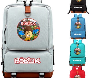 Roblox Multi-Pocket Backpack School Laptop Bag