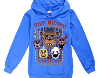 Five Nights at Freddy's single layer thin hoodie shirt pullover Cotton
