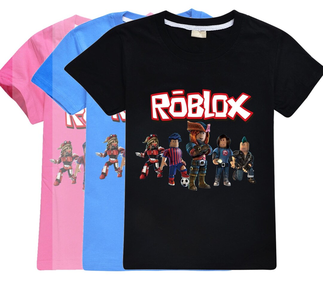 children's jersey Big boy sweatshirt T-shirt Roblox T-shirt for Kids Game  Cartoon Printed Shirts 17001