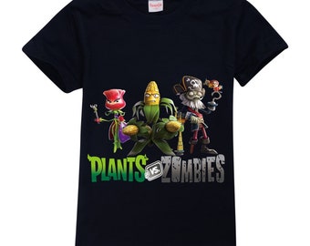 Plants vs Zombies Kid's Unisex T-Shirt 100% Cotton