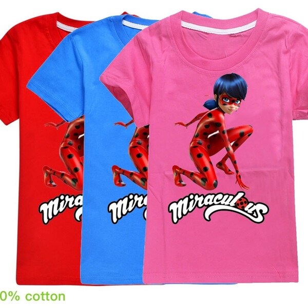 Miraculous Ladybug 01 Kid's T Shirt 100% Cotton