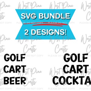 Golf svg Golf Cart Beer cut file Golf Cart Cocktail Golfing svg file
