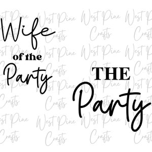 Festa de despedida de solteira svg | Esposa do Partido arquivo de corte svg | Noiva para ser SVG