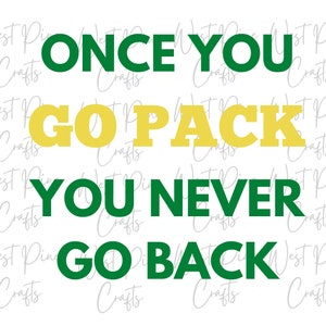 lustige Fußball svg Packers Schnittdatei Go Pack Green Bay svg Datei DIY Packers svg Datei