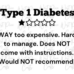 Type 1 Diabetes svg cut file DIY Diabetic t-shirt svg design for Diabetic