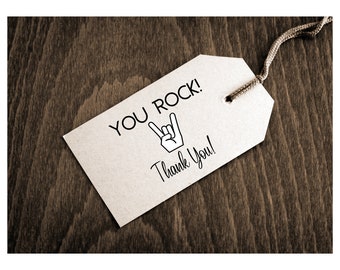 You Rock SVG Thank you tag cut file small business svg thank you cut file