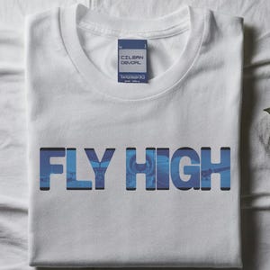 Fly High Aviation T-Shirt: Airplane Enthusiast Tee, Aviation Lover Gift