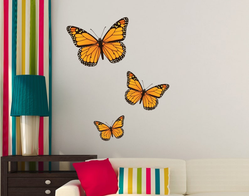 Monarch Butterfly Wall Art Sticker Vinyl Decal Home Decor UK Etsy