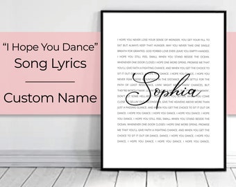 I Hope You Dance Inspirational Art Printable Wall Art Wall - Etsy